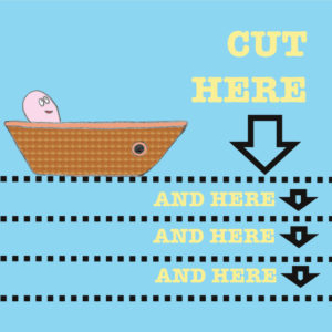 Cut this book, a Montessori activity for learning to use scissors