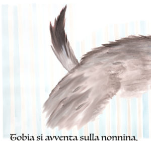 Geremia, il lupo buono, incontra Cappuccetto Rosso